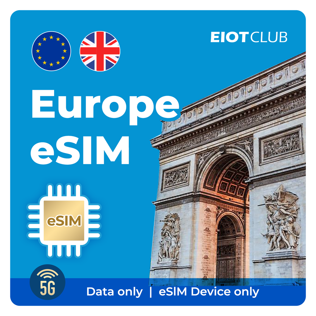Europa Prepaid Reise-eSIM - 4G/5G in 33 Ländern, Hotspot bereit