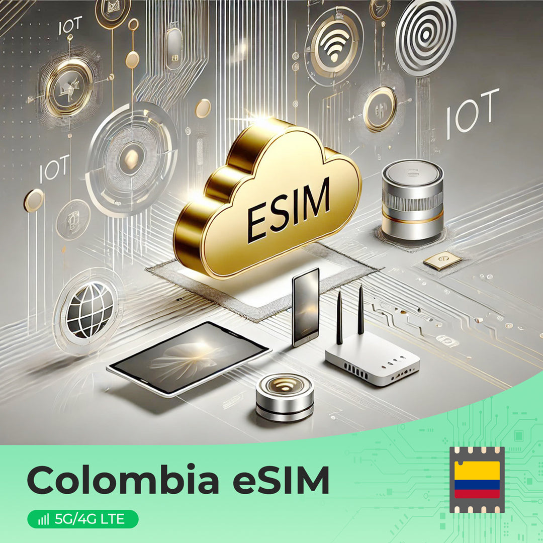 Kolumbien Reise-eSIM: 4G/5G Highspeed-Daten | Dual-Netz (Comcel & Movistar) | Sofort-Aktivierung