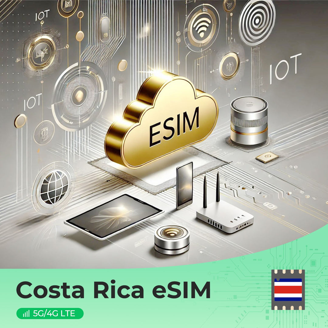 Costa Rica Reise-eSIM: 4G/5G Highspeed-Daten | Trio-Netz (Claro, Telefónica, ICE) | Sofort-Aktivierung