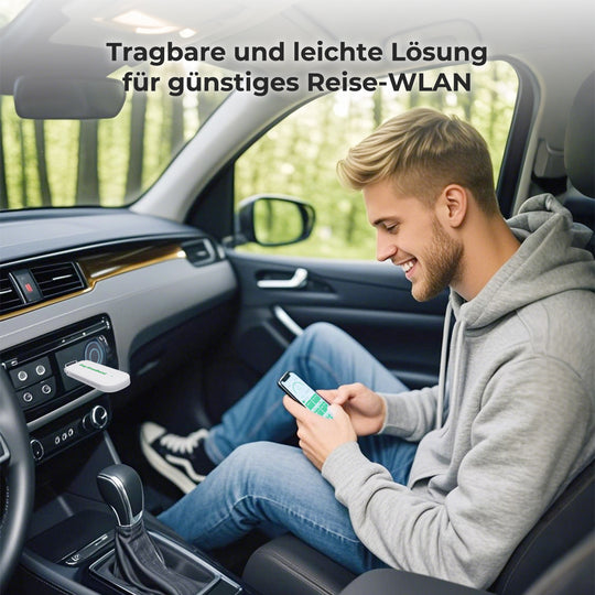 EIOTCLUB 4G LTE USB-Dongle mit WiFi 6 – Mobiler Hotspot für Laptop/PC/Tablet/Handy, 150 MBit/s, Plug & Play Internet-LTE Stick mit kostenloser SIM-Karte, Günstiges Reise-und Business-WLAN-Modem