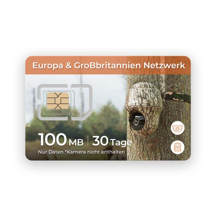 4G SIM-Karte für Wildkamera