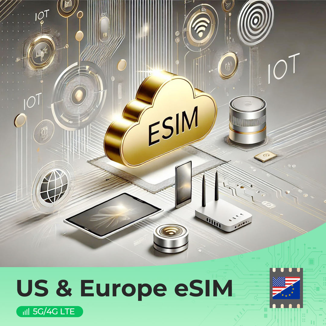 Europa & USA Prepaid Reise-eSIM - 4G/5G in 38 Ländern, Hotspot bereit