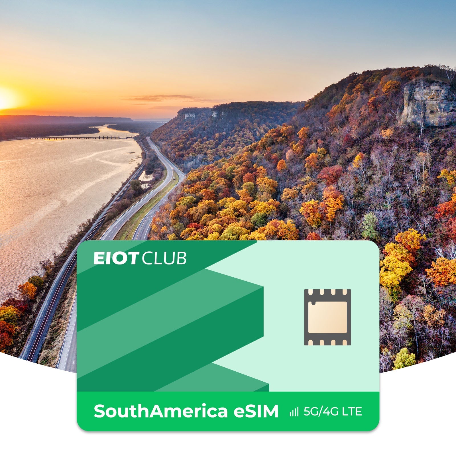 Südamerika Prepaid-eSIM: Highspeed-Daten für 10 Länder – Brasilien, Argentinien, Chile & mehr