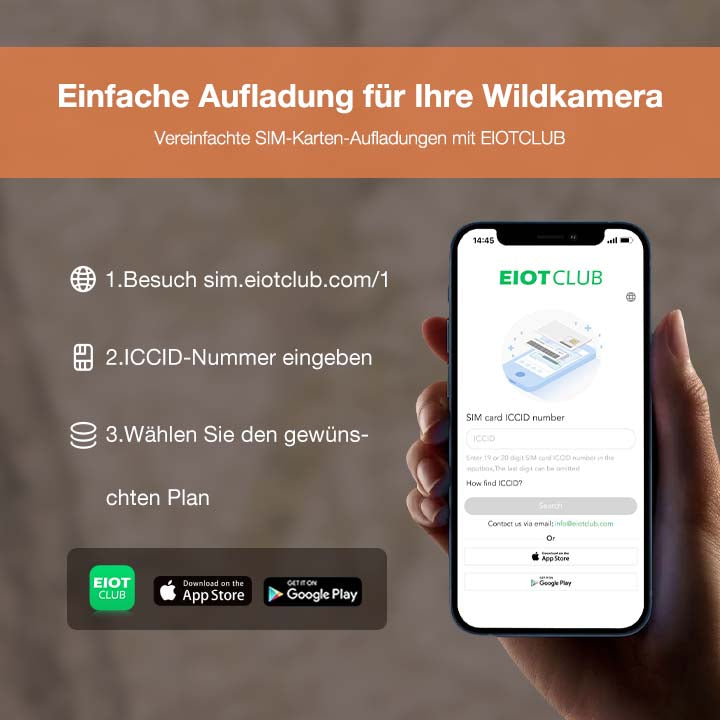 4G SIM-Karte für Wildkamera