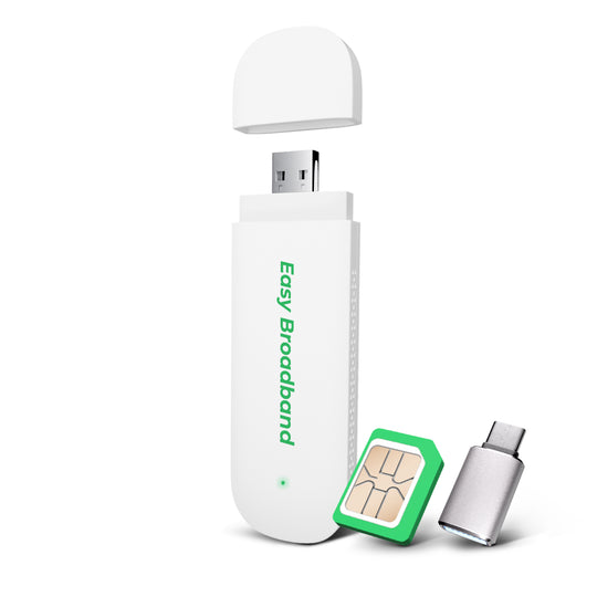 EIOTCLUB 4G LTE USB-Dongle mit WiFi 6 – Mobiler Hotspot für Laptop/PC/Tablet/Handy, 150 MBit/s, Plug & Play Internet-LTE Stick mit kostenloser SIM-Karte, Günstiges Reise-und Business-WLAN-Modem